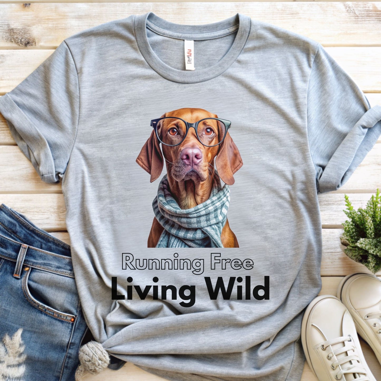 Cute Vizsla Dog Shirt for Dog Lover | Hipster Vizsla Tshirt