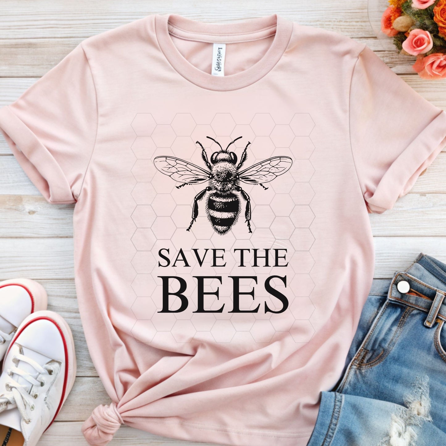 Save the BEES T-Shirt | Graphic Tee for Nature Lovers