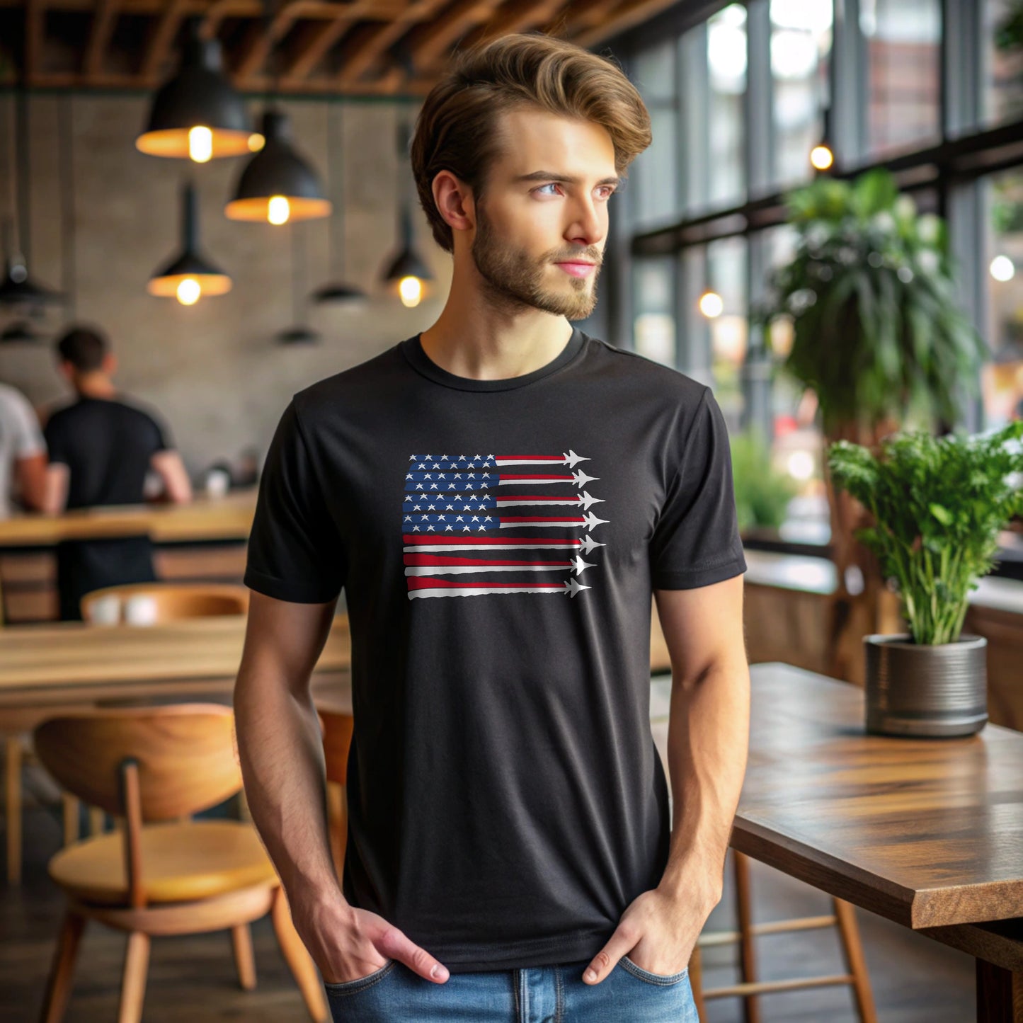America Flag Shirt | USA Flag plane T-Shirt