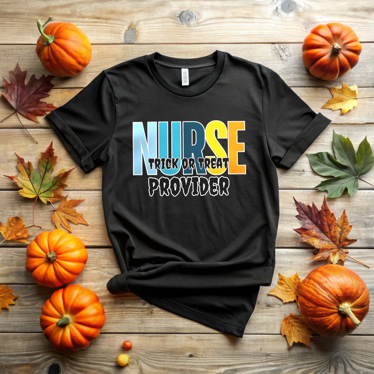 Nurse Trick or Treat Provider T-Shirt | Spooky Medical Design