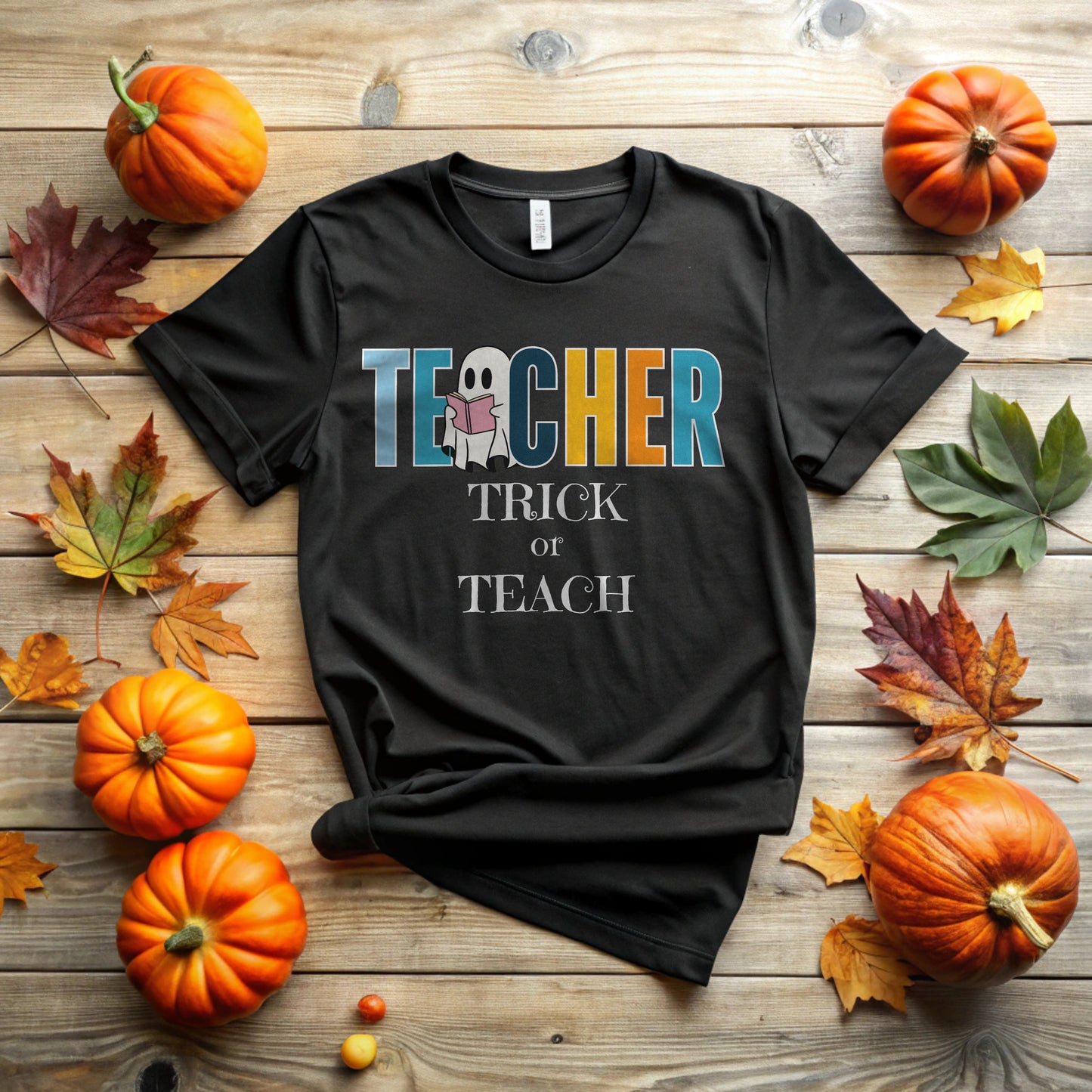 Trick or Teach T-Shirt for Teacher | Fun Halloween Teacher Tee
