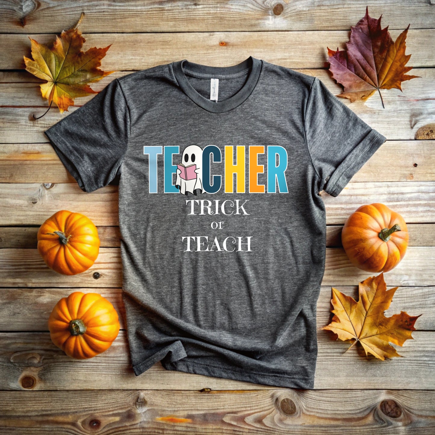 Trick or Teach T-Shirt for Teacher | Fun Halloween Teacher Tee