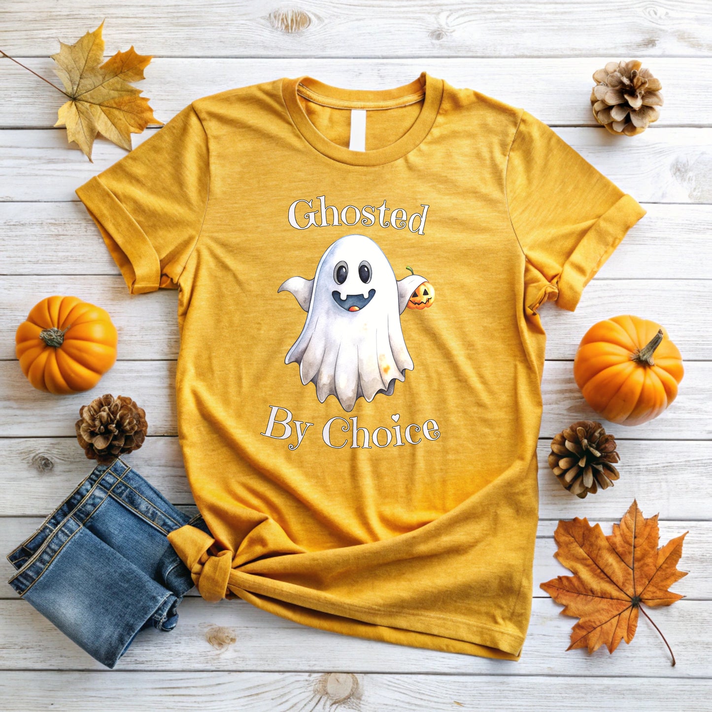 Ghosted By Choice Halloween T-Shirt | Perfect for Spooky Season