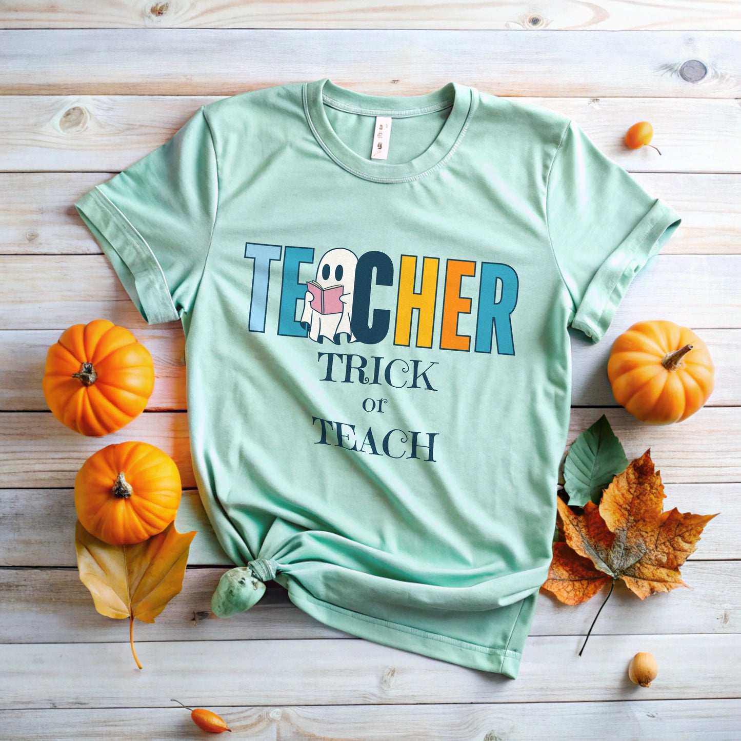 Trick or Teach T-Shirt for Teacher | Fun Halloween Teacher Tee