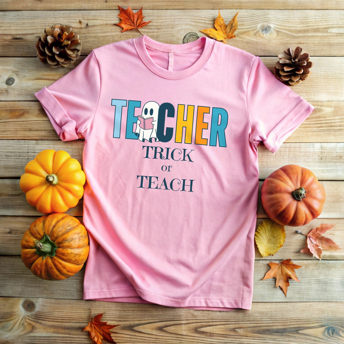 Trick or Teach T-Shirt for Teacher | Fun Halloween Teacher Tee