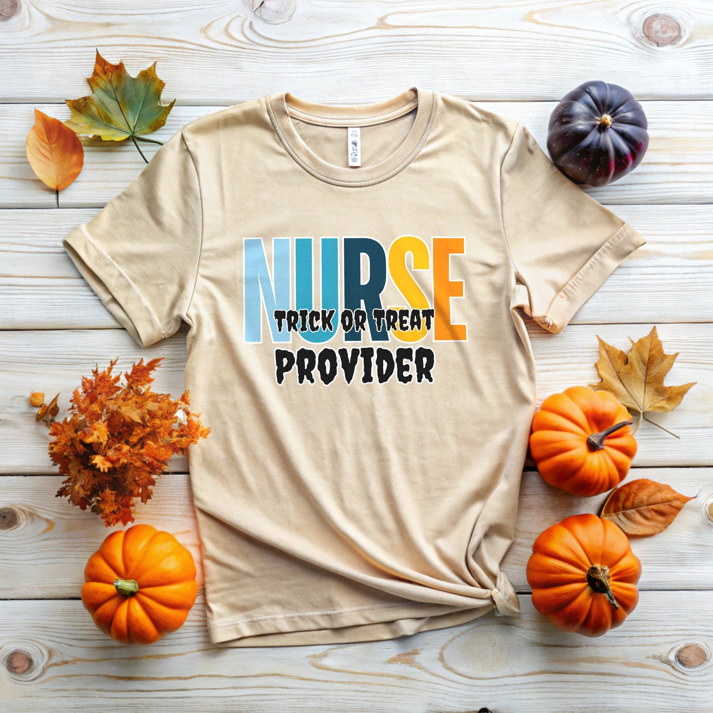 Nurse Trick or Treat Provider T-Shirt | Spooky Medical Design