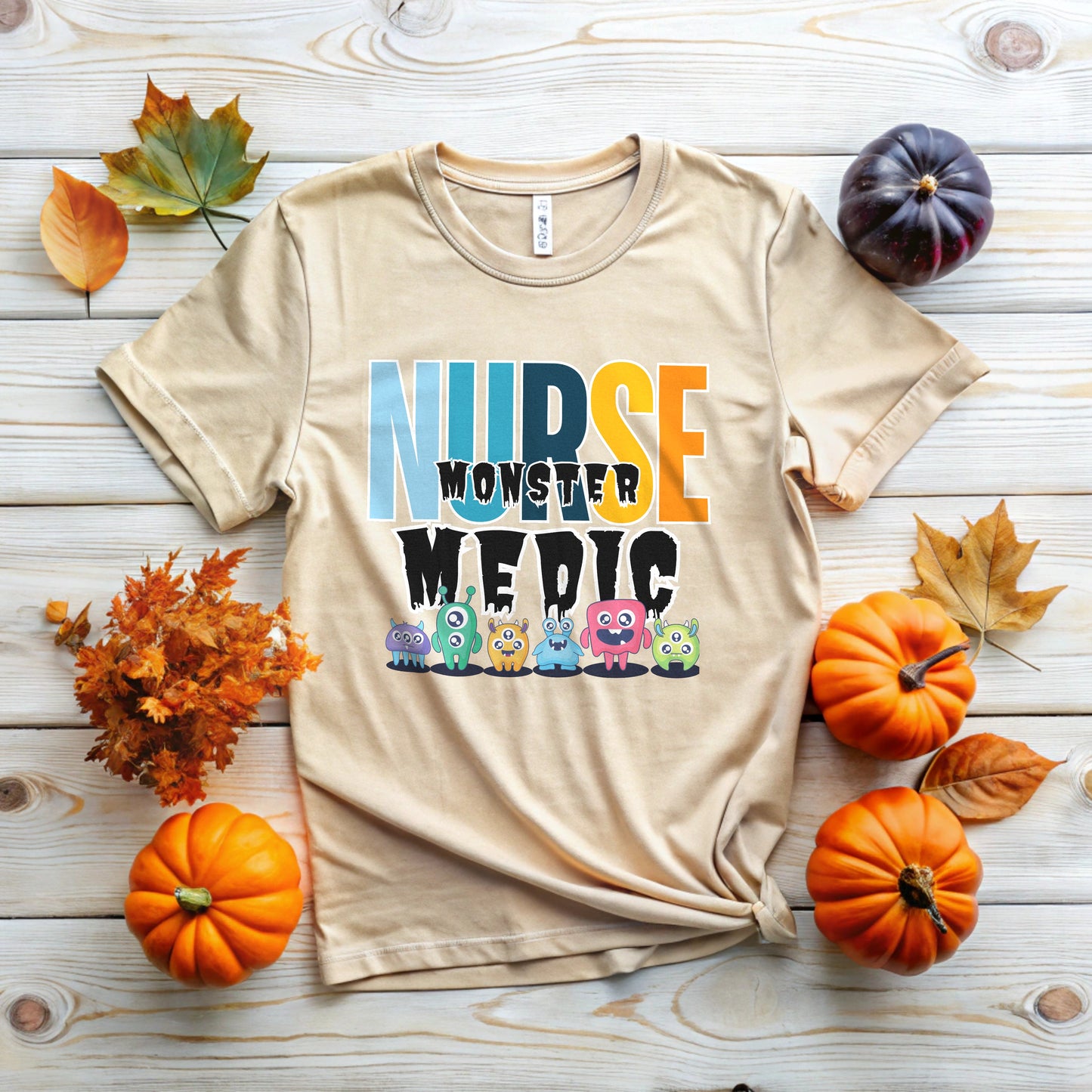 Monster Medic T-Shirt for Nurse | Fun Halloween Nurse Tee