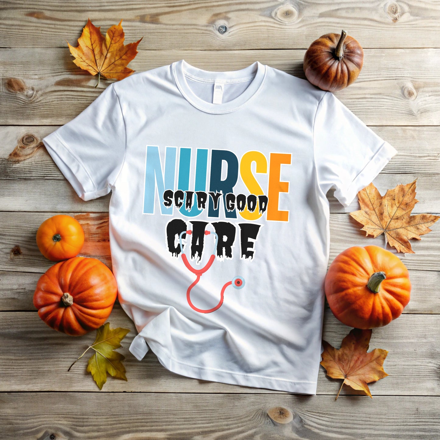 Scary Good Care T-Shirt for Nurse | Spooky Medical Design