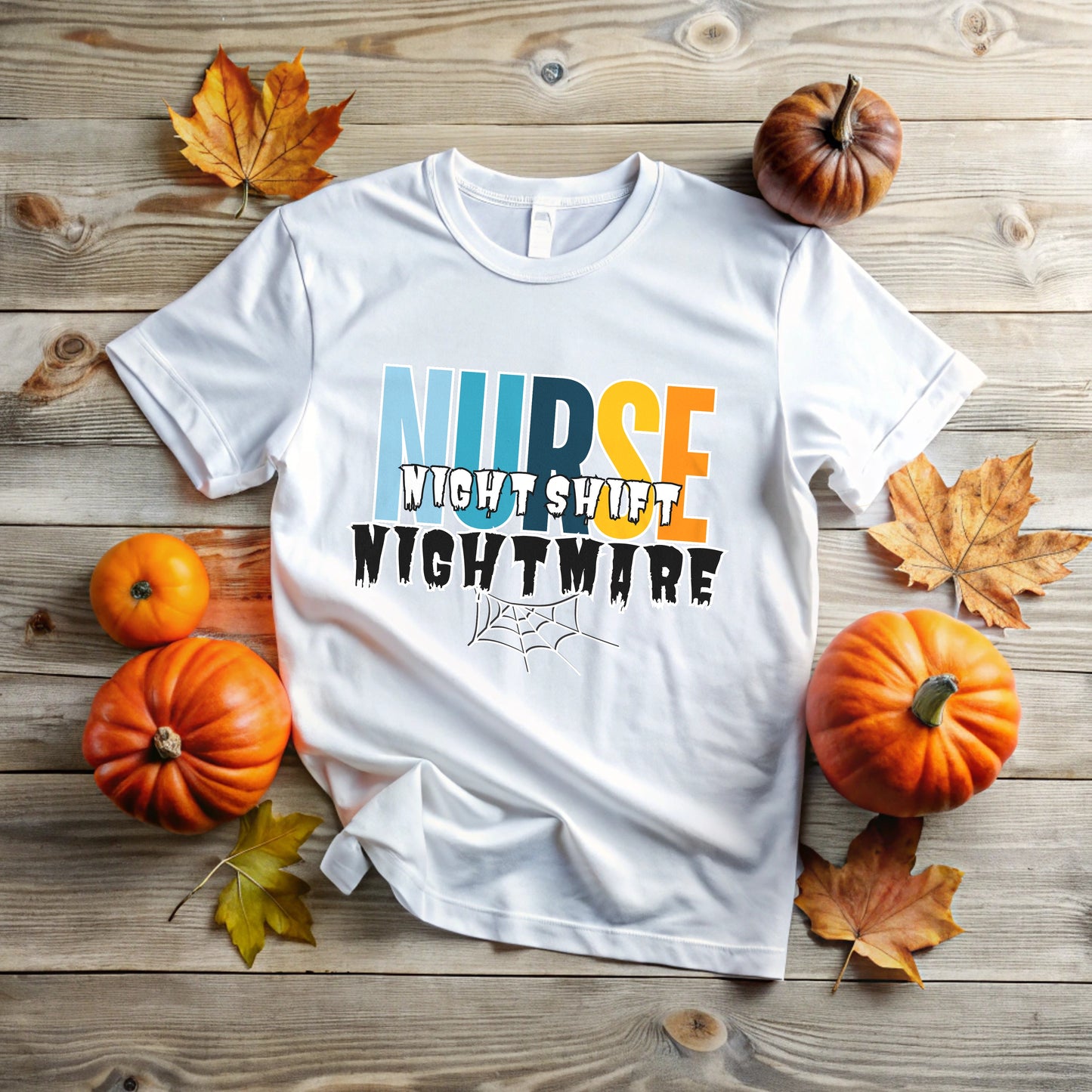 Night Shift Nightmare T-Shirt for Nurse | Fun Halloween Nurse Tee