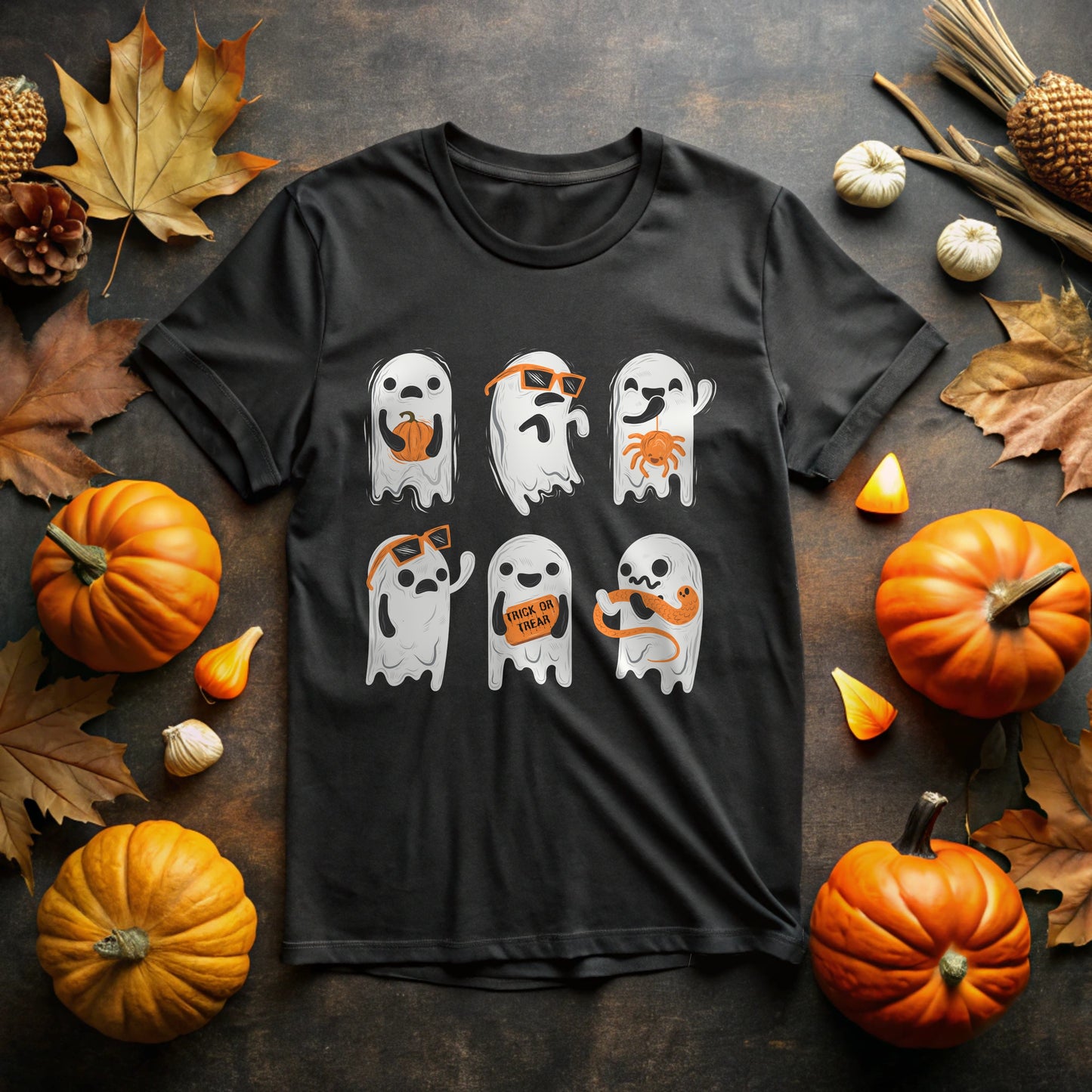 Halloween Ghosts T-Shirt | Spooky Fun Design