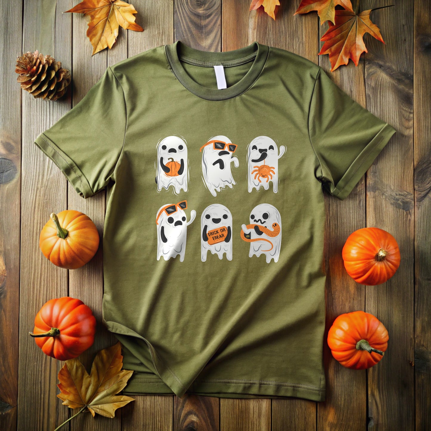 Halloween Ghosts T-Shirt | Spooky Fun Design