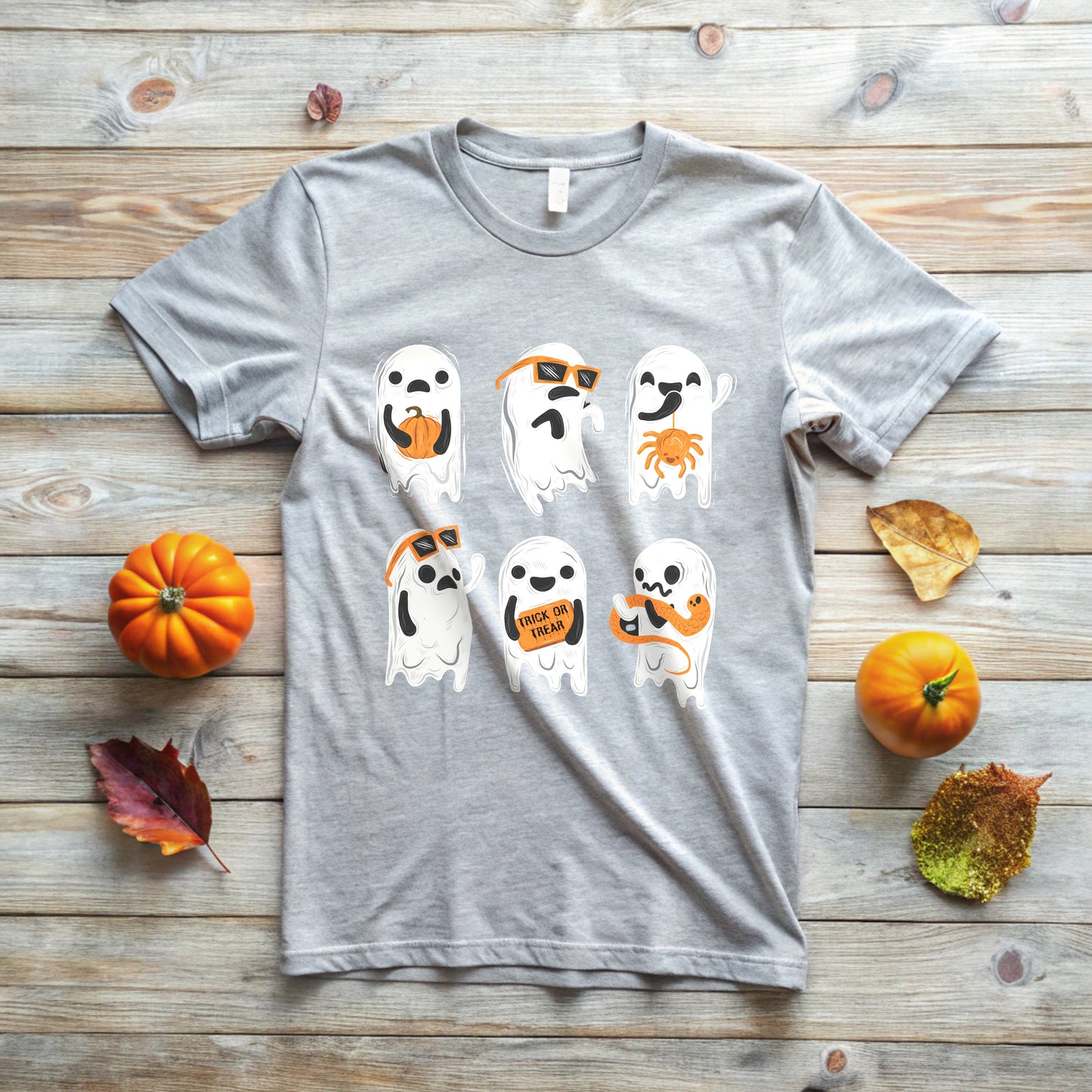 Halloween Ghosts T-Shirt | Spooky Fun Design