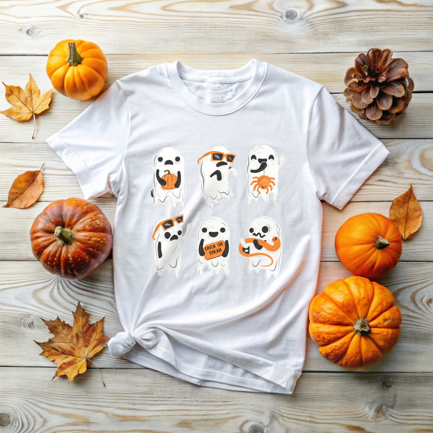 Halloween Ghosts T-Shirt | Spooky Fun Design
