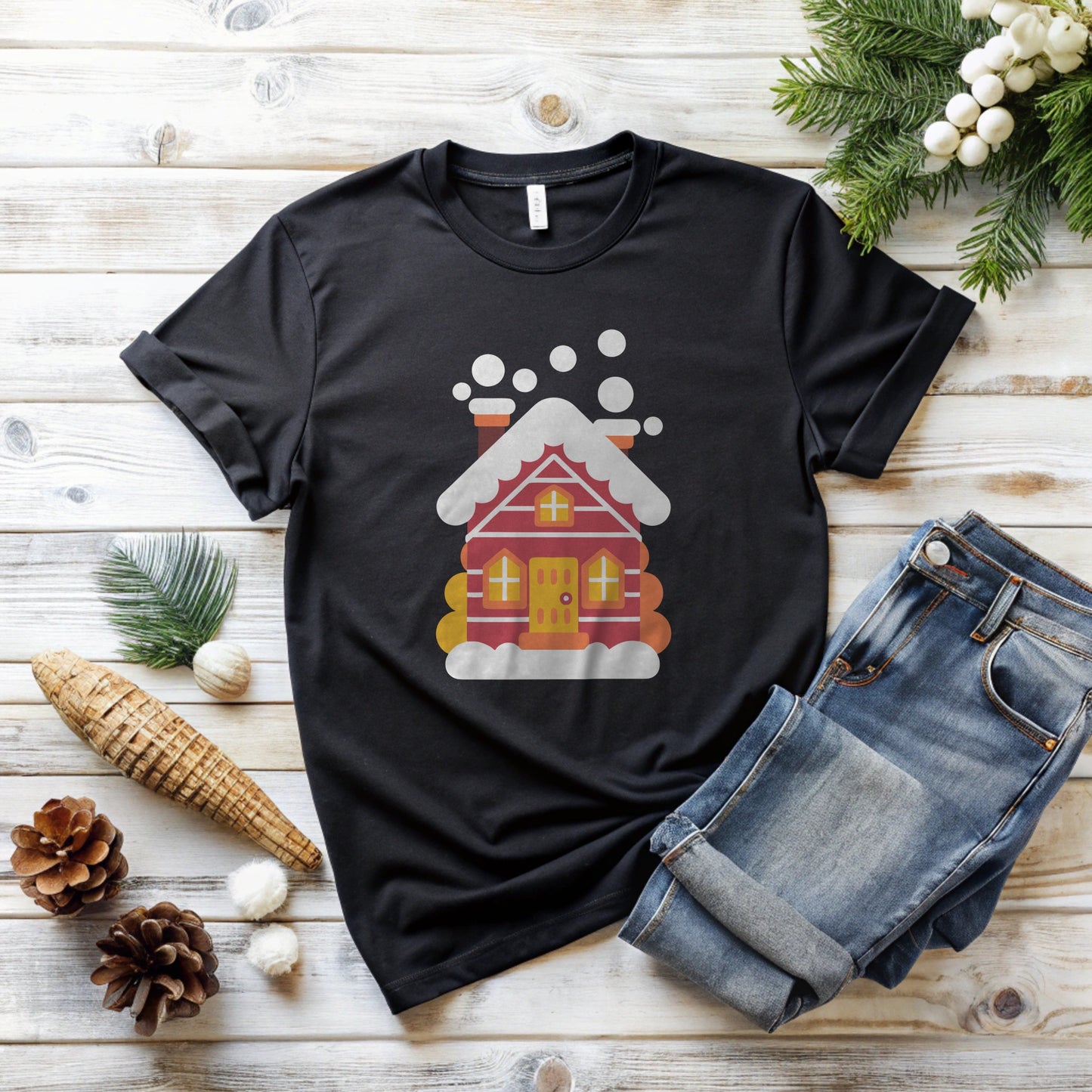 Christmas Cabin Tee