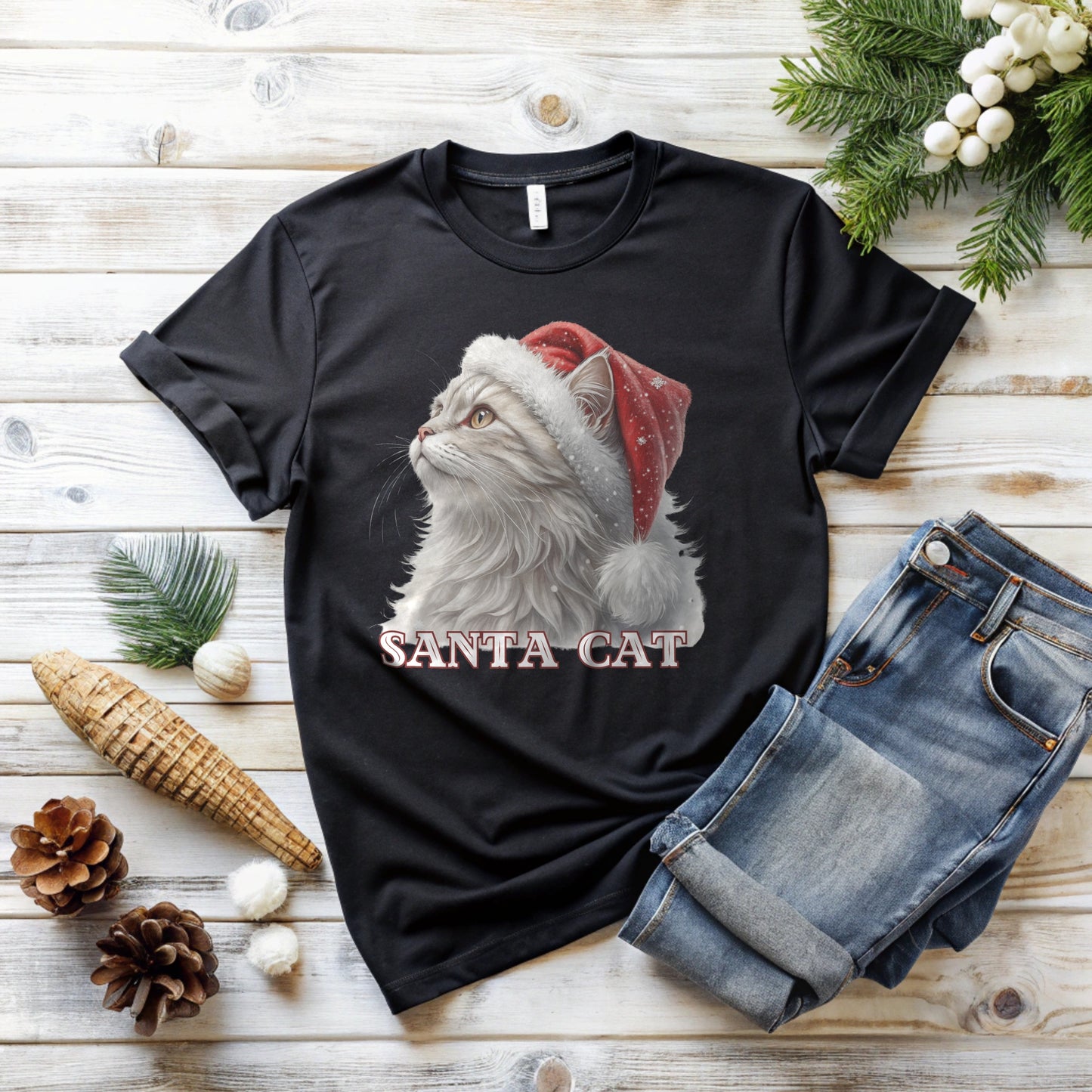 Santa Cat T-Shirt