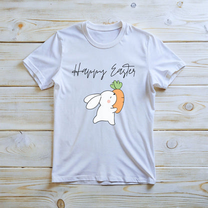 Bunny carries the carrot T-Shirt for Easter