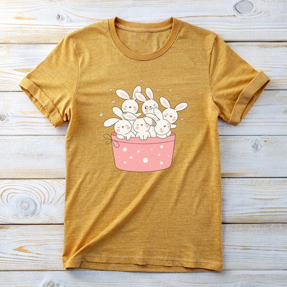 Cute bunnies in a basket Tee for Easter