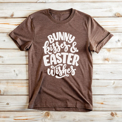 Bunny Kisses Easter Wishes Tee