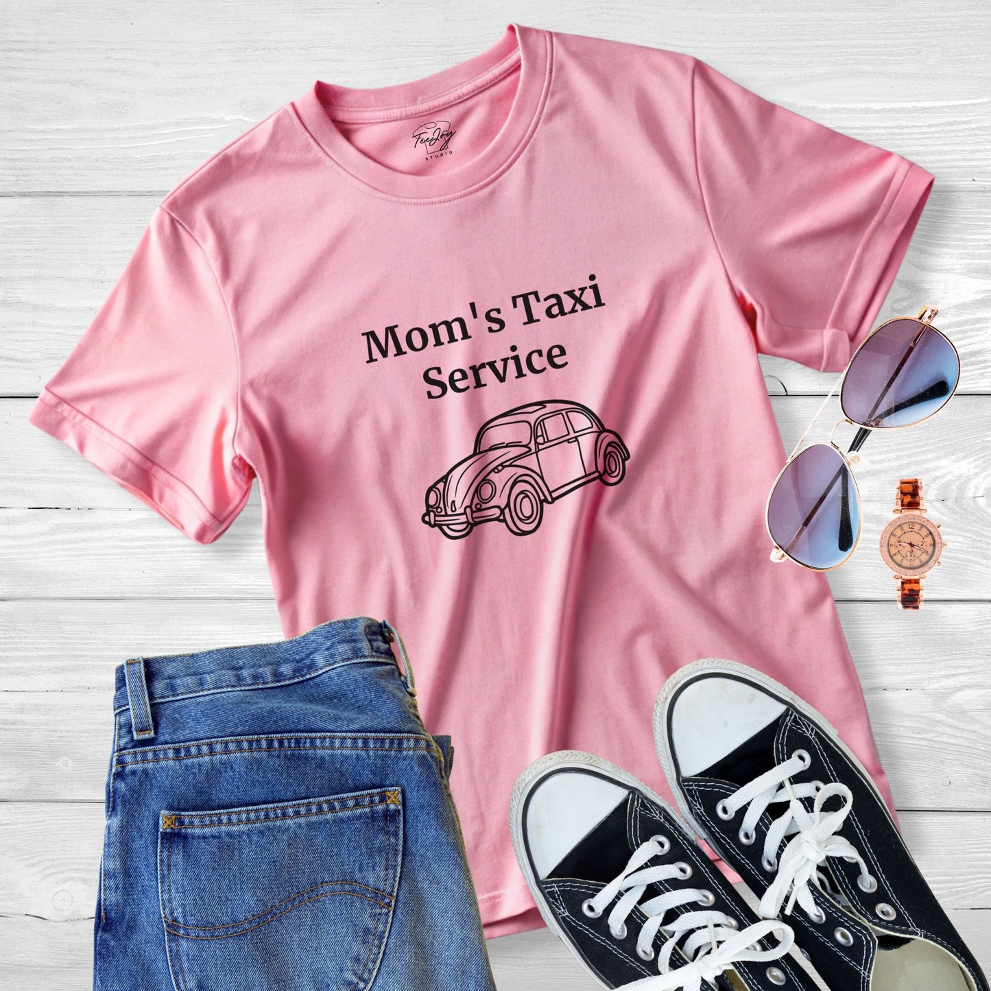 Mom's Taxi Service - Beetle -Tee