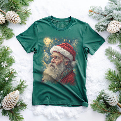 Santa Claus Van Gogh T-Shirt