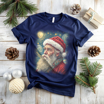 Santa Claus Van Gogh T-Shirt
