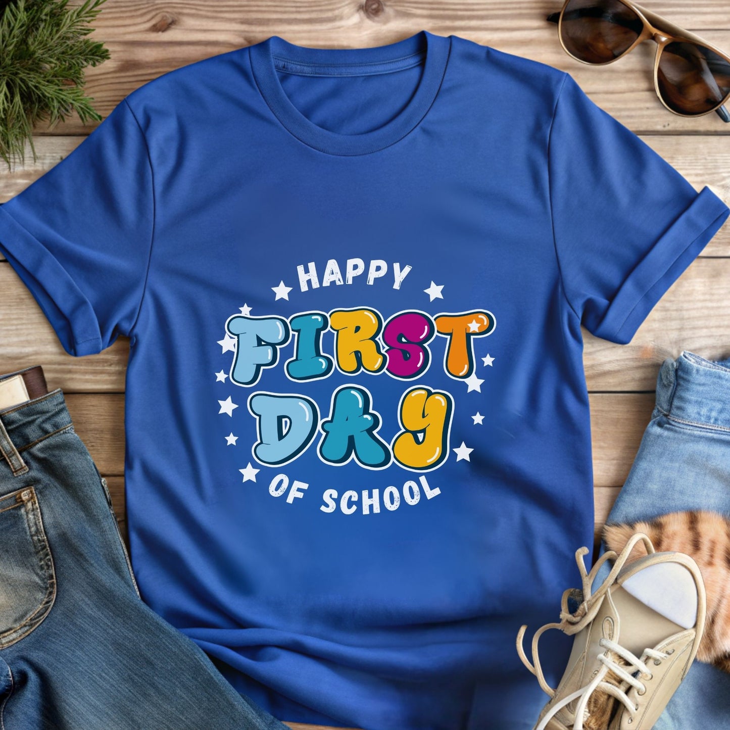 Happy First Day of School Teacher Shirt | Back to School Shirt for Teachers version #2