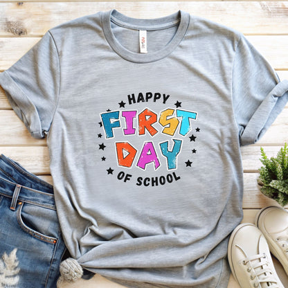 Happy First Day of School Teacher Shirt |  Back to School Shirt for Teachers version #3