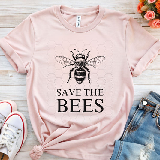 Save the BEES T-Shirt | Graphic Tee for Nature Lovers