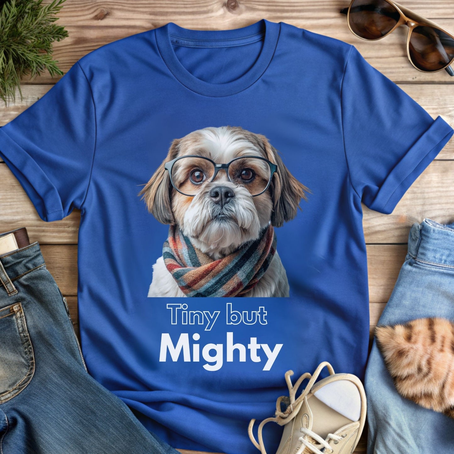 Cute Shih Tzu Dog Shirt for Dog Lover | Tiny but Mighty