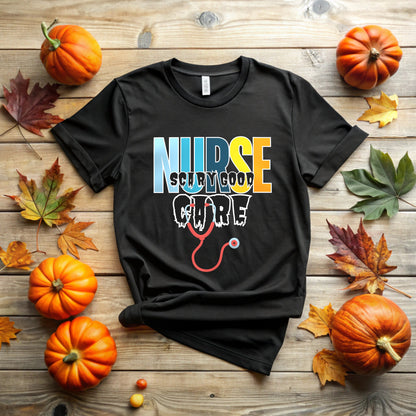 Scary Good Care T-Shirt for Nurse | Spooky Medical Design