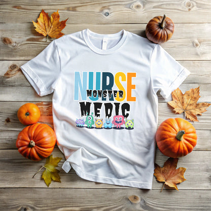Monster Medic T-Shirt for Nurse | Fun Halloween Nurse Tee